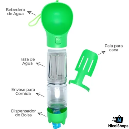 BOTELLA PORTATIL 4 EN 1 MULTIFUNCIONALL