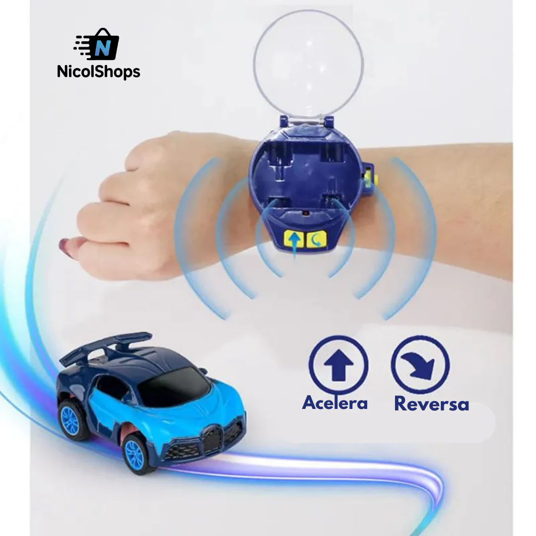 RELOJ PULSERA CON CARRO A CONTROL REMOTO