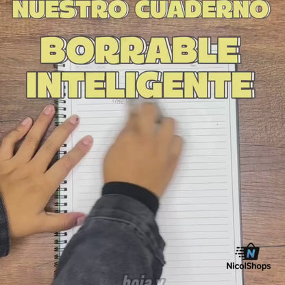 DUO CUADERNO REUTILIZABLE INTELIGENTE SCANEABLE + SET DE CABLES ADAPTADORES MULTIFUNCIÓN